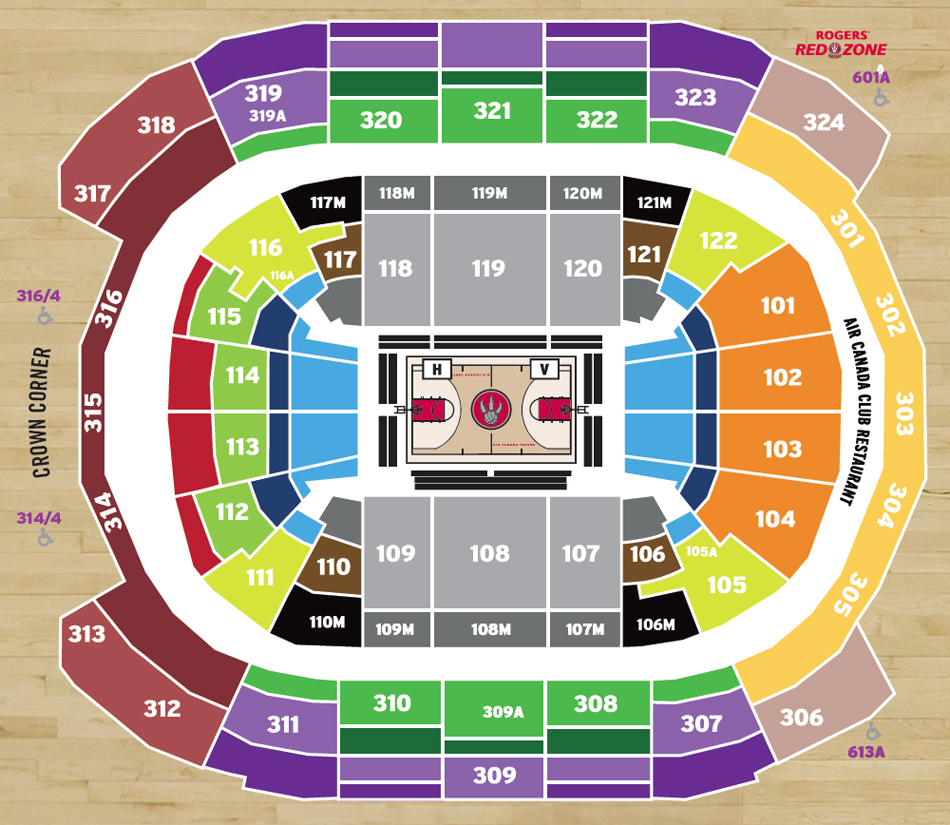 Air Canada Centre Maple Leafs Seating Chart