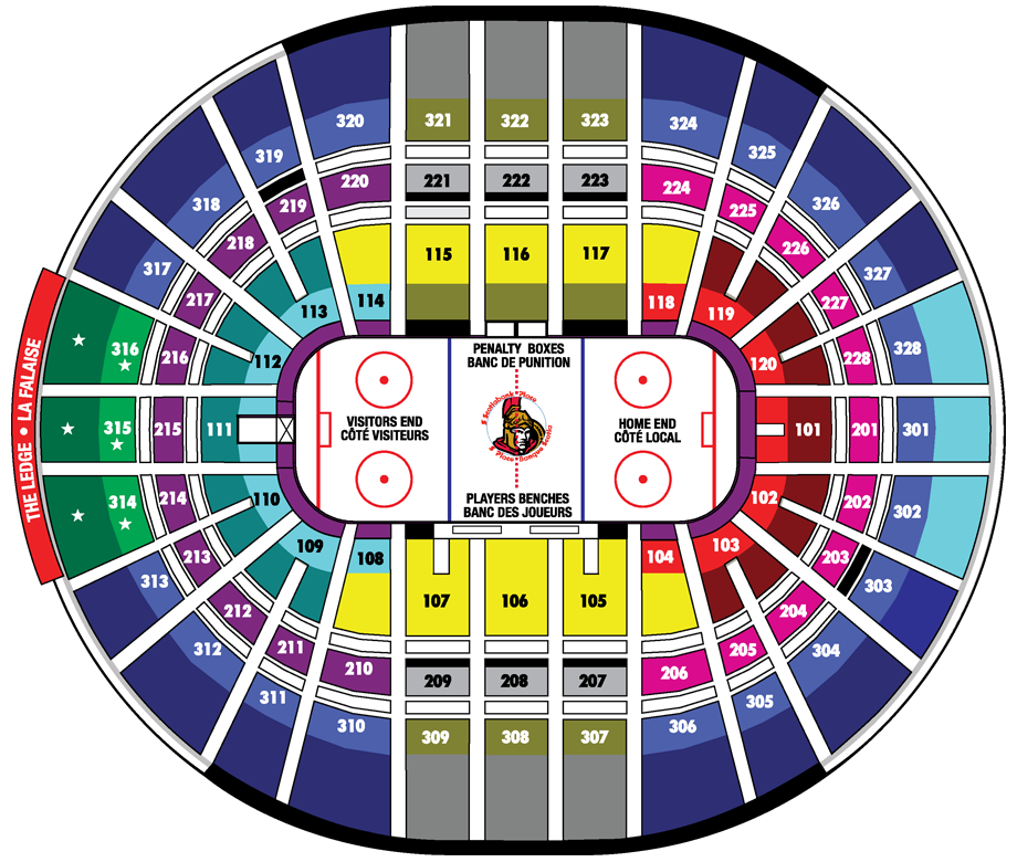 Canadian Tire Centre Suite Seating Chart